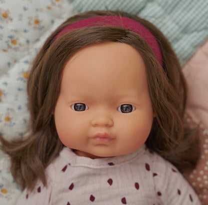 Baby Doll Brunette Girl 15”