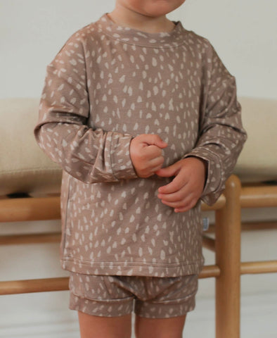 Fawn Spots Bamboo Sweatshirt Set