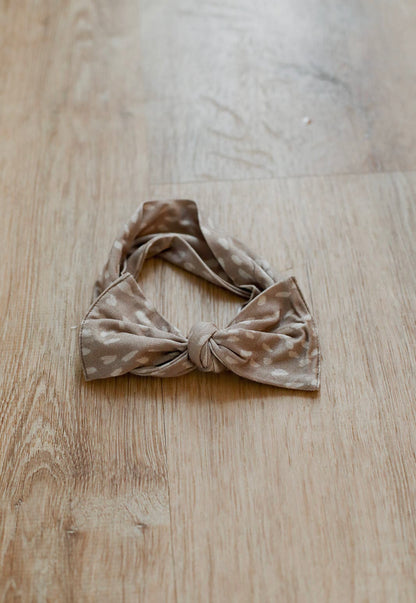 Fawn Spots Bamboo Bow Headband