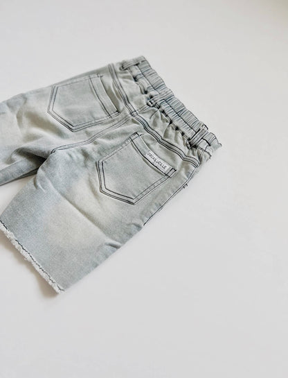 Bermuda Denim Shorts (slate gray)