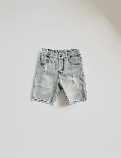 Bermuda Denim Shorts (slate gray)