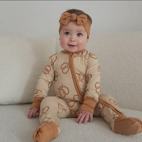 Pretzel Bamboo Double Zip Romper