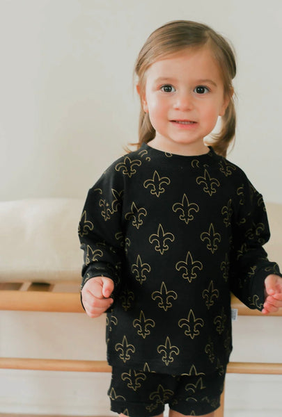 Fleur De Lis Sweatshirt Set