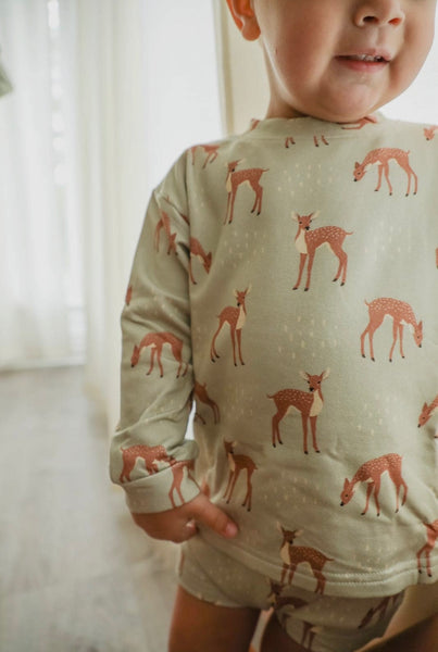 Fawn Feild Bamboo Sweatshirt Set