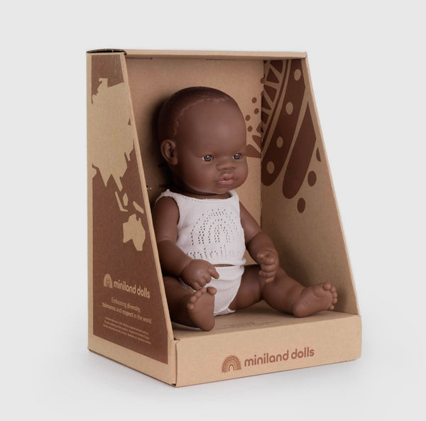 Newborn Baby Doll African Girl(boxed)