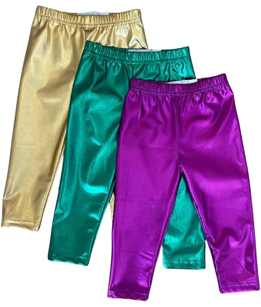 Gold Metallic legging