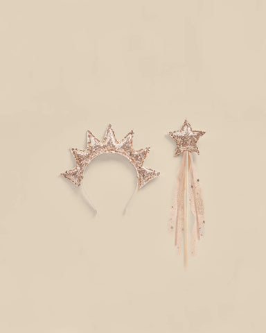 Sun Crown & Wand (dusty rose)