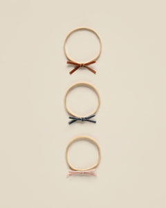 Velvet Bow Headbands (midnight, antique, copper)