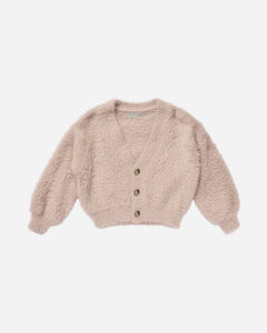 Fuzzy Cardigan (Blush)