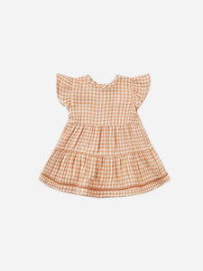 Lily Dress (Melon Gingham)