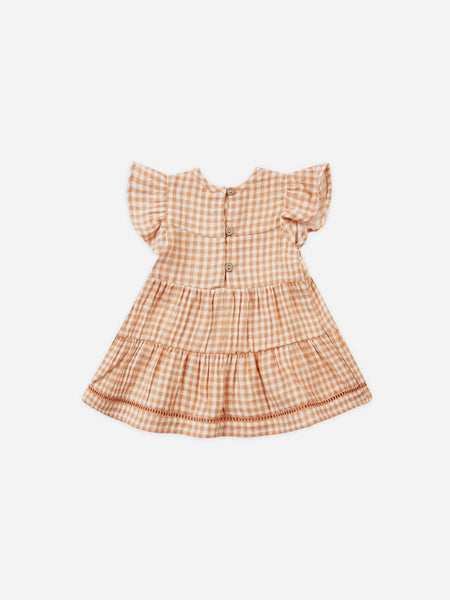 Lily Dress (Melon Gingham)