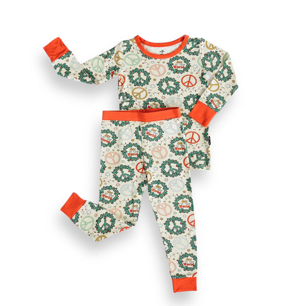 Christmas Peace bamboo 2 piece set