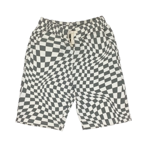 Wavy Shorts (natural+faded black)