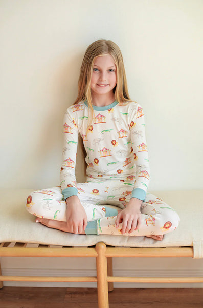 Under the Big Top 2 Piece Bamboo Pajama Set