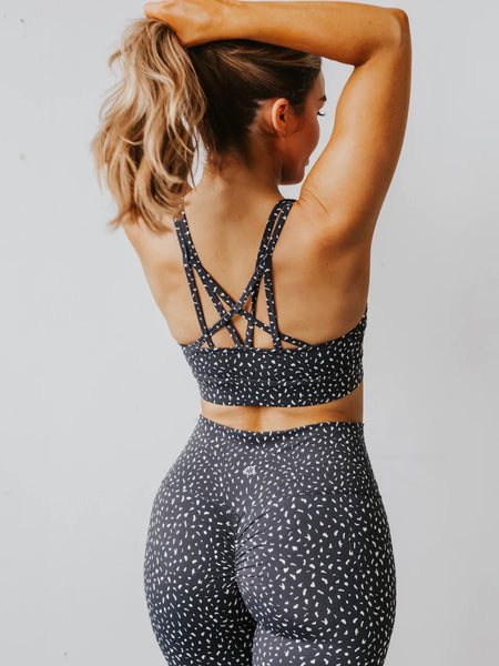 Astoria Sports Bra (Black Speckle)