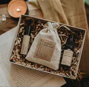 Gift Set {sore muscle/headache relief/oatmeal bath soak}