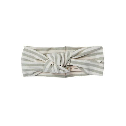 Knotted Headband (pistacho stripe)