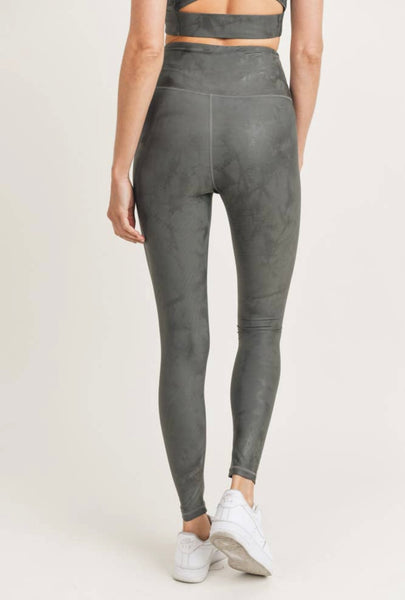 Overlay Metallic Print Legging