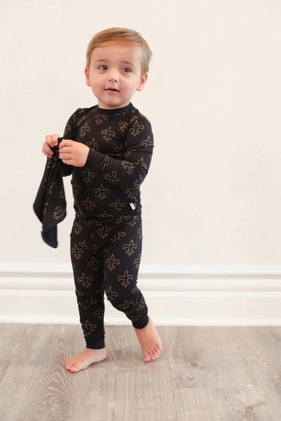 Fleur de Lis 2 Piece Bamboo Pajama Set