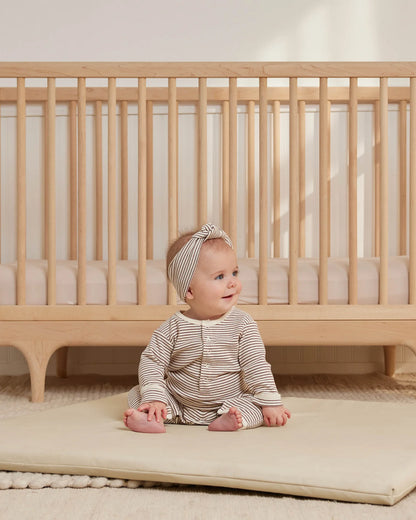 Ribbed Baby Jumpsuit (Plum Stripe)