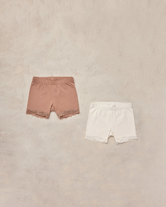 Cartwheel shorts (ivory, mocha)