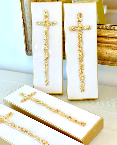 Gold Leaf Cross Large