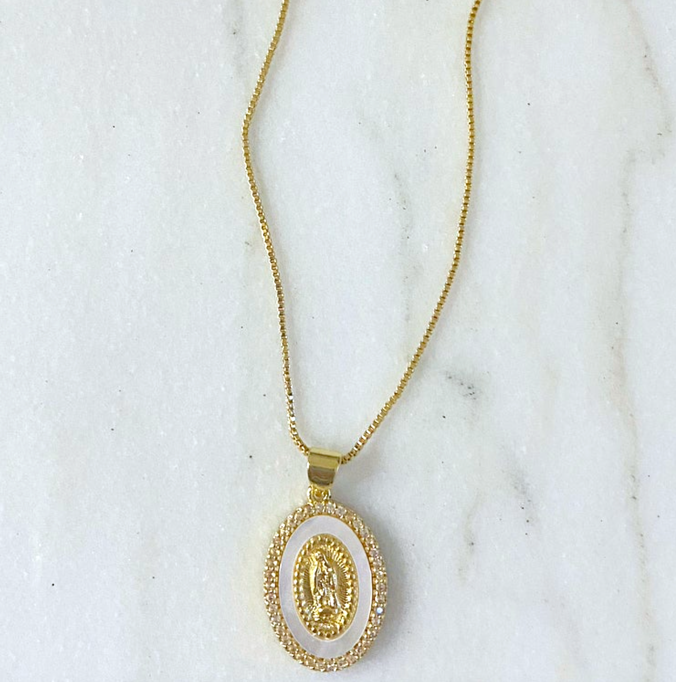 Oval Mary Necklace