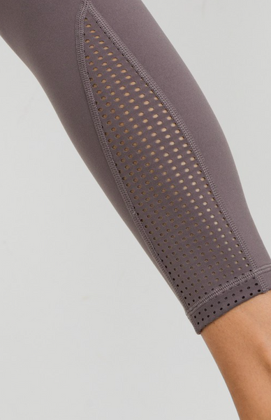 Perforated Panel High-waist Performance Leggings