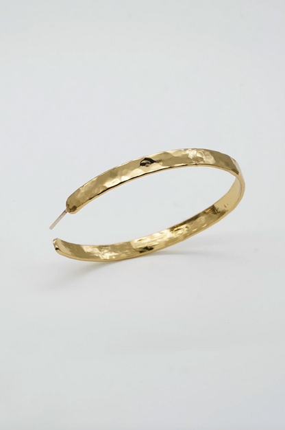 Perfect Love Hammered Hoops
