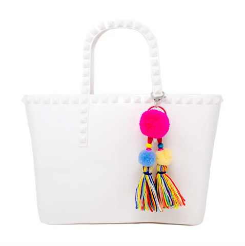 Jumbo Jelly Tote Bag (White)