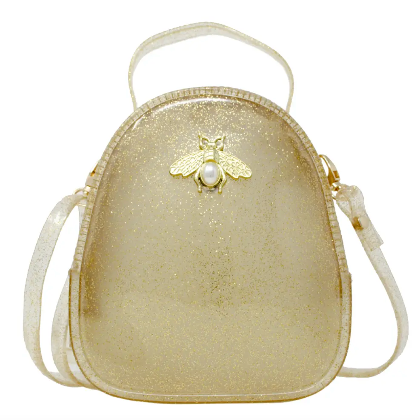 Jelly Crossbody Bee Bag (Gold)