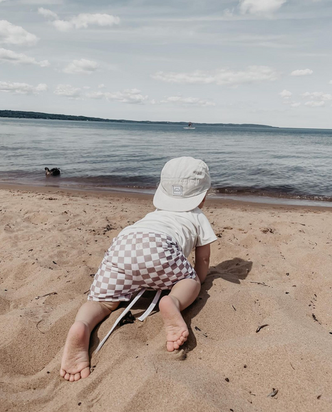 Checkered Swim Shorts