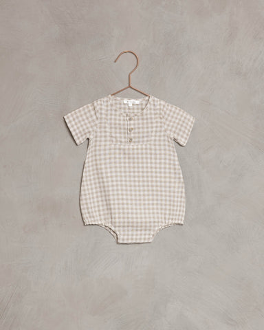 Beau Romper (dove check)