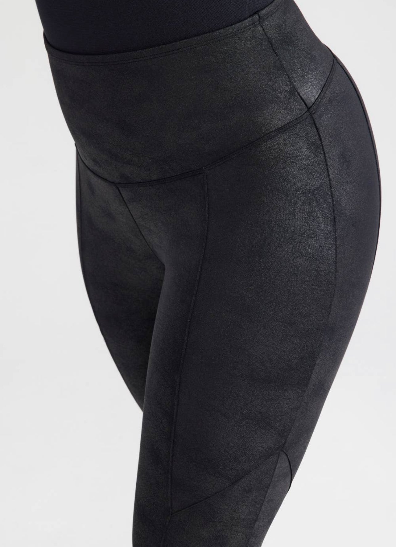 Stretch & Shine Faux Leather Shaping Legging