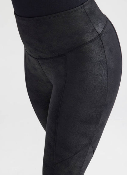 Stretch & Shine Faux Leather Shaping Legging