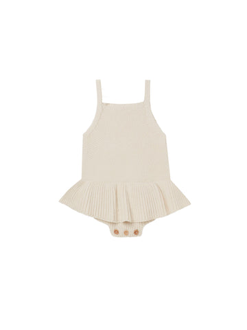 Knit Ruffle Romper (natural)