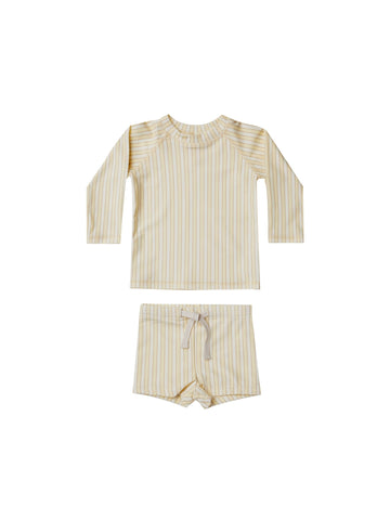 Boys Rashguard + shorts set(vintage stripe)