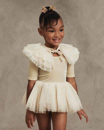 Ruffle Tulle Collar (Champagne)
