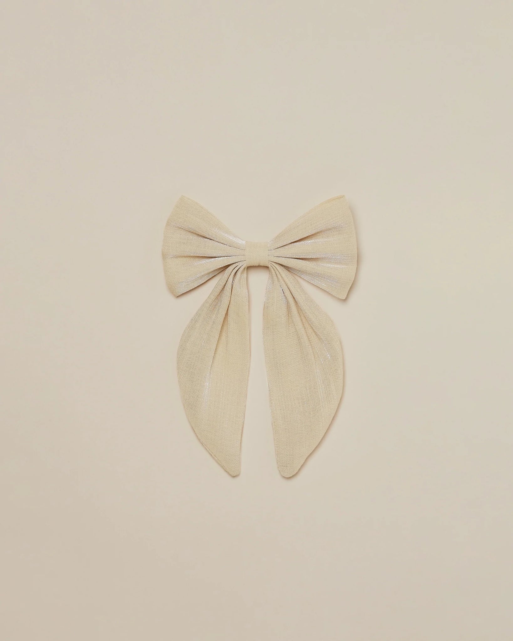 Oversized Bow (Metallic Champagne)