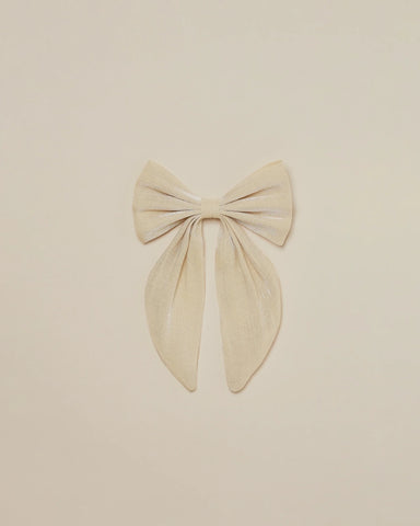 Oversized Bow (Metallic Champagne)