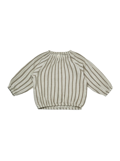 Cinch Long Sleeve Tee & Bloomer Set (Fern Stripe)